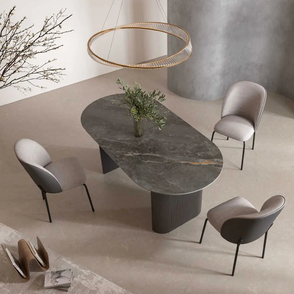 Cartier Dining Chair 2 Tone Grey