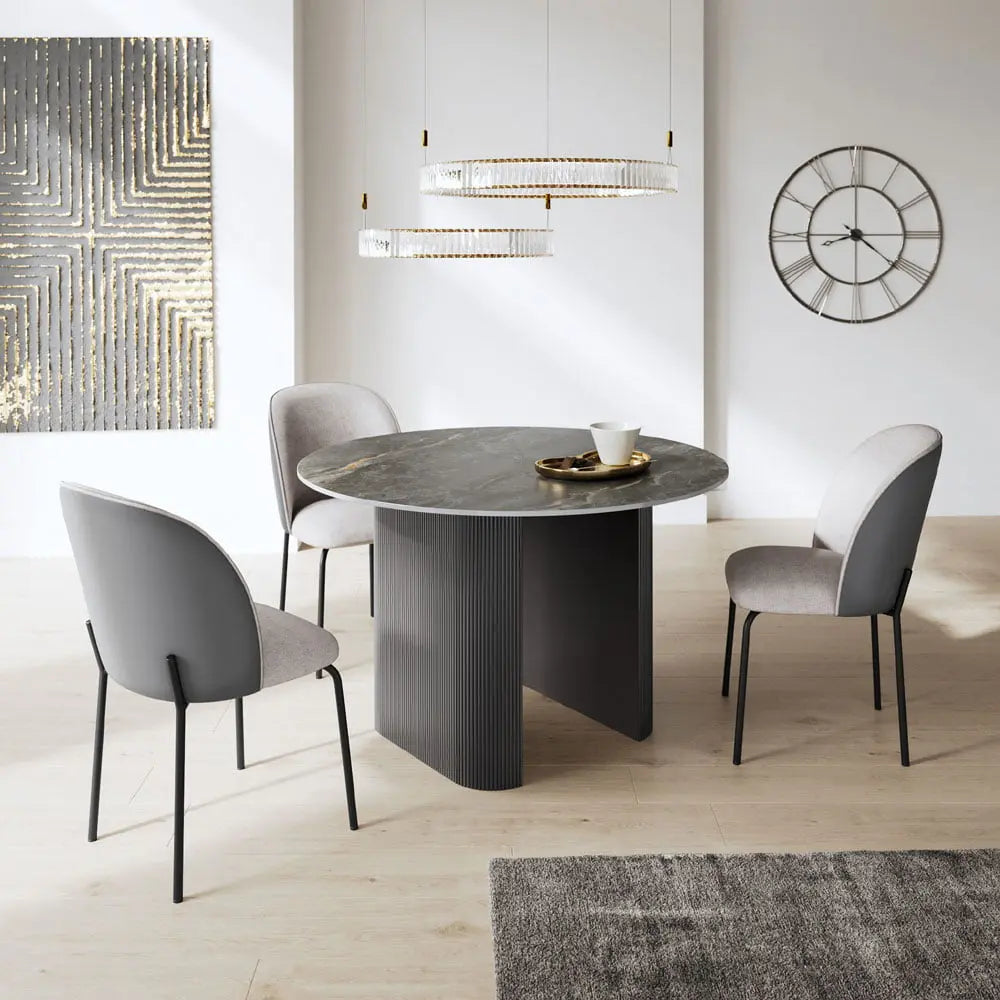 Cartier Dining Chair 2 Tone Grey