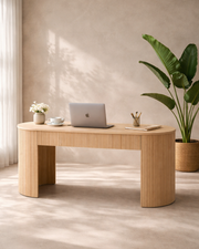 Lantine Desk - Ash Oak   Nicholas John Interiors