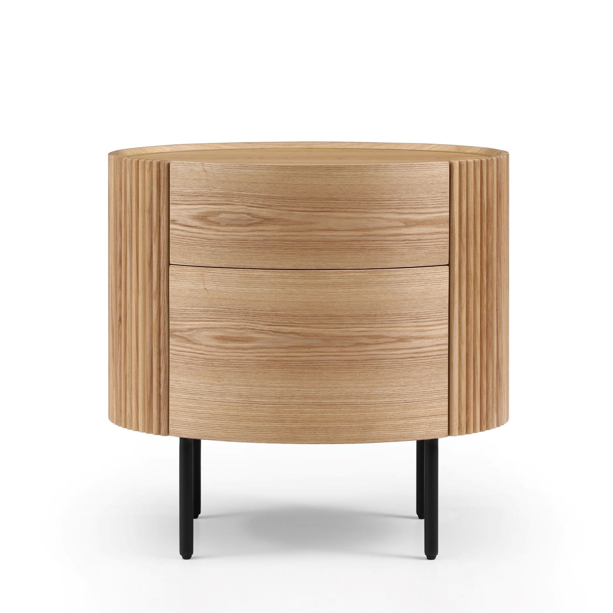 Tommy Franks Lantine Bedside Table - Ash Oak