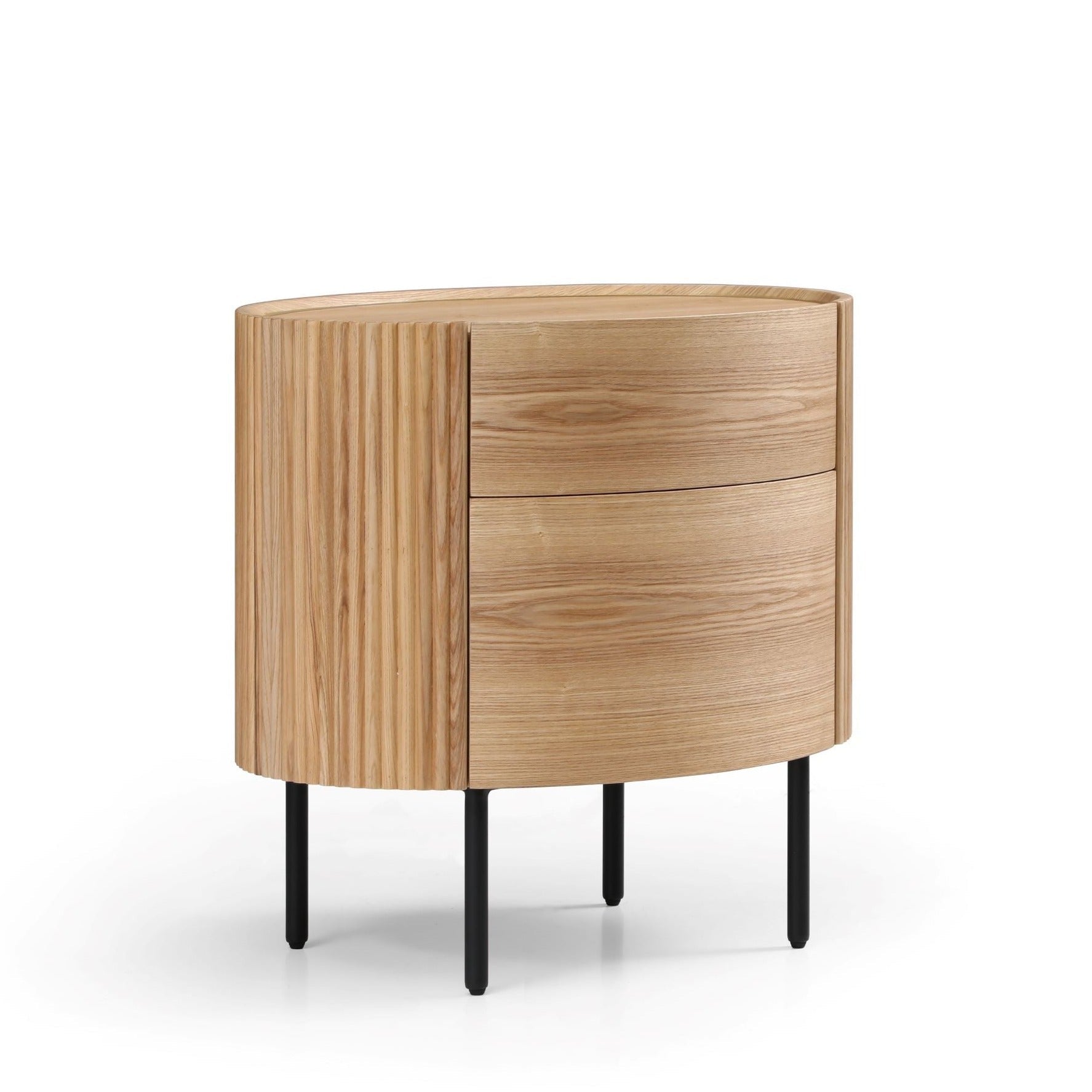 Tommy Franks Lantine Bedside Table - Ash Oak