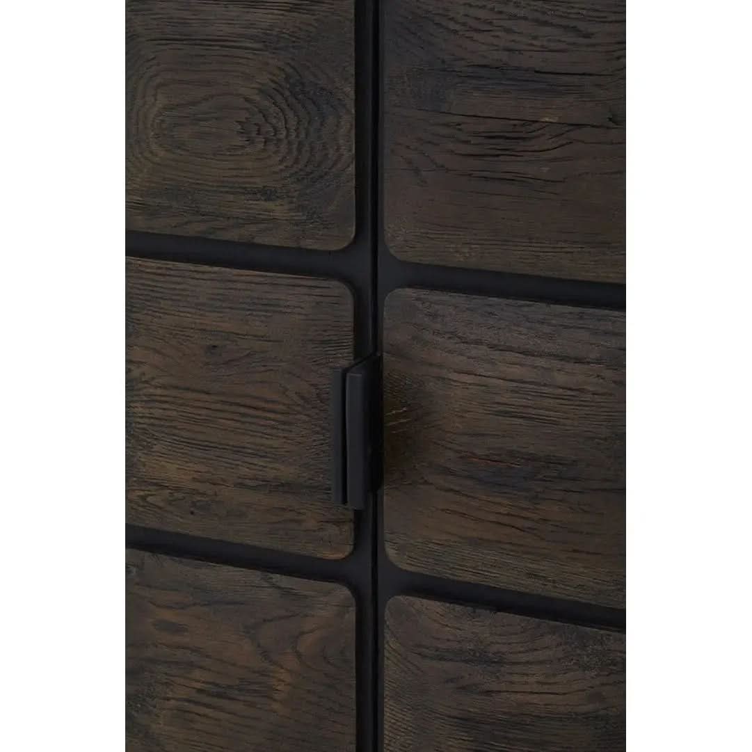 Lavia Recycled Dark Oak Cabinet   Nicholas John Interiors