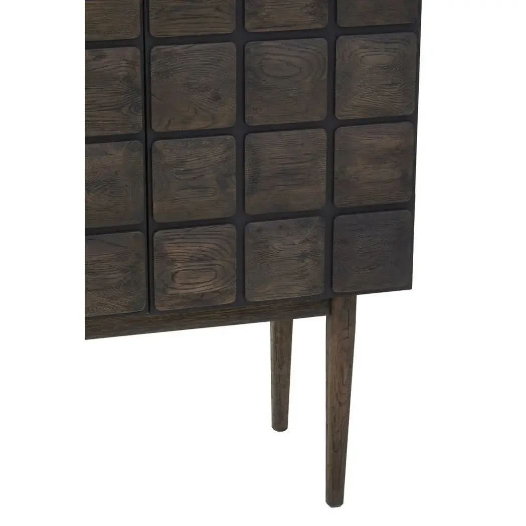 Lavia Recycled Dark Oak Cabinet   Nicholas John Interiors