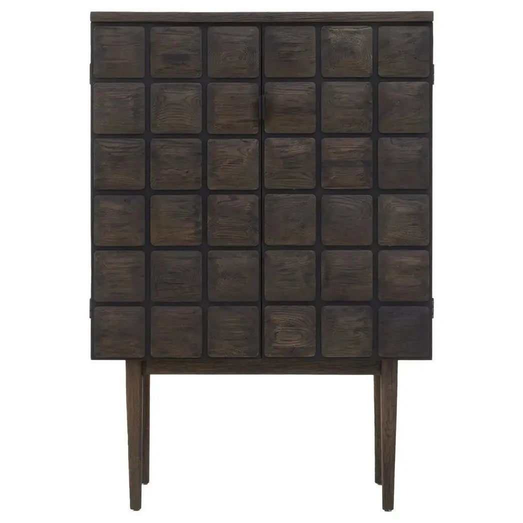 Lavia Recycled Dark Oak Cabinet   Nicholas John Interiors