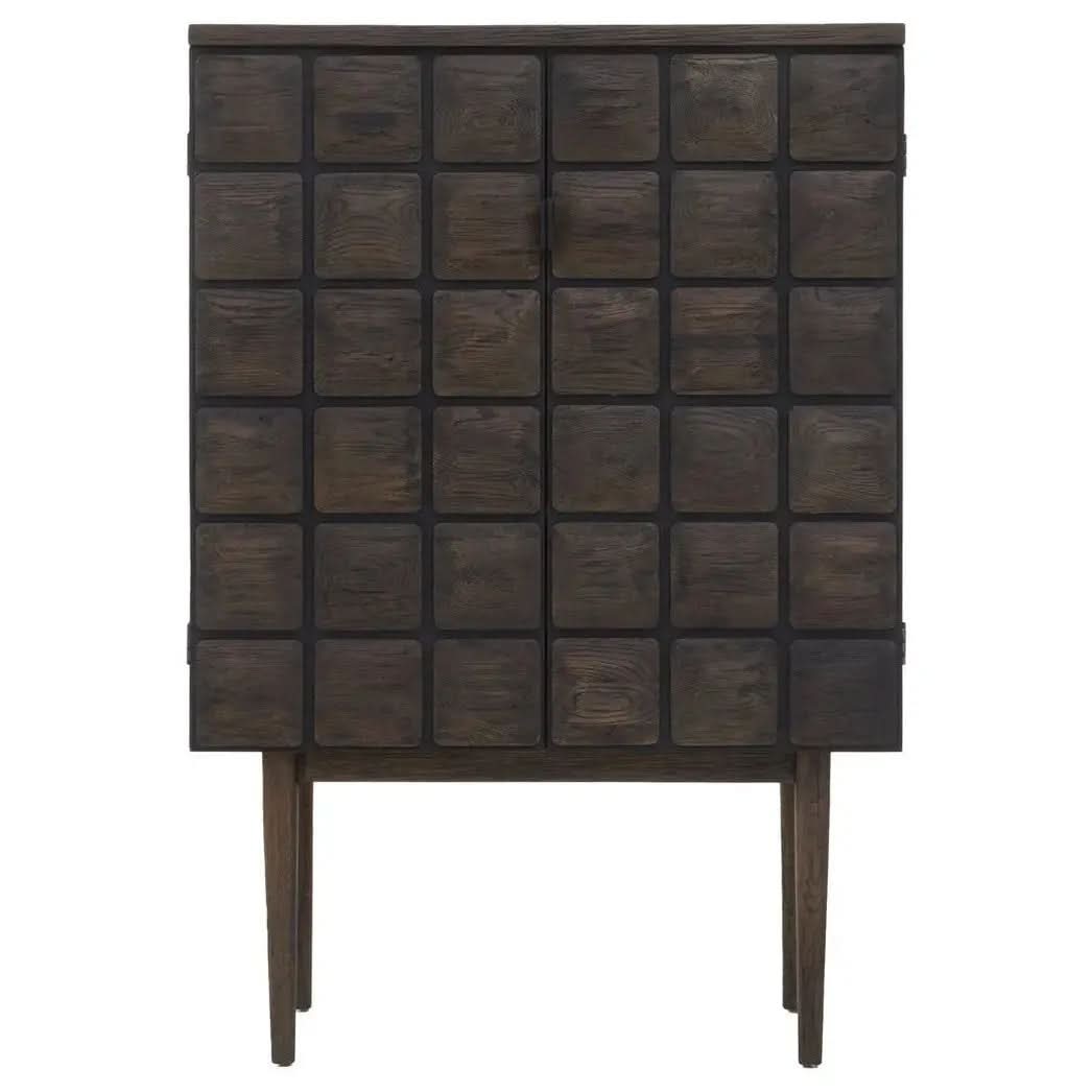 Lavia Recycled Dark Oak Cabinet   Nicholas John Interiors