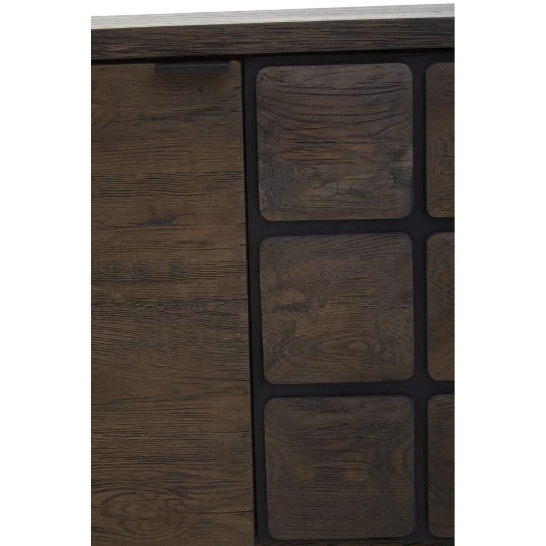 Lavia Recycled Dark Oak Sideboard   Nicholas John Interiors