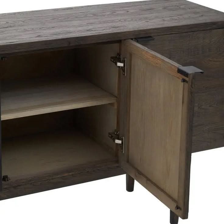 Lavia Recycled Dark Oak Sideboard   Nicholas John Interiors