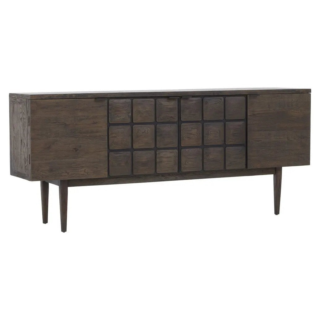 Lavia Recycled Dark Oak Sideboard   Nicholas John Interiors