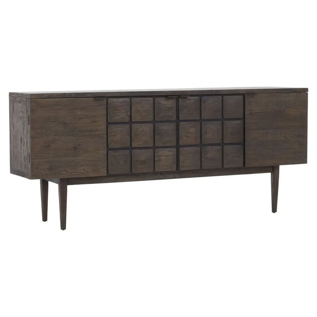 Lavia Recycled Dark Oak Sideboard   Nicholas John Interiors