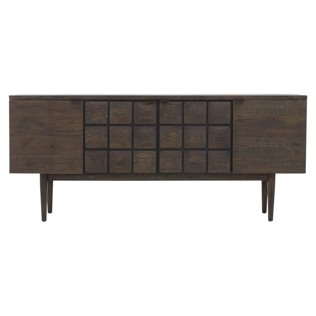 Lavia Recycled Dark Oak Sideboard   Nicholas John Interiors