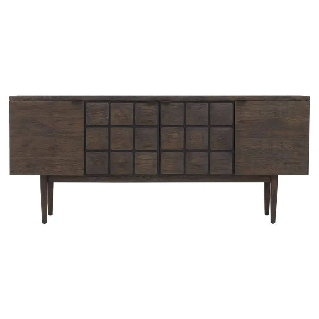 Lavia Recycled Dark Oak Sideboard   Nicholas John Interiors