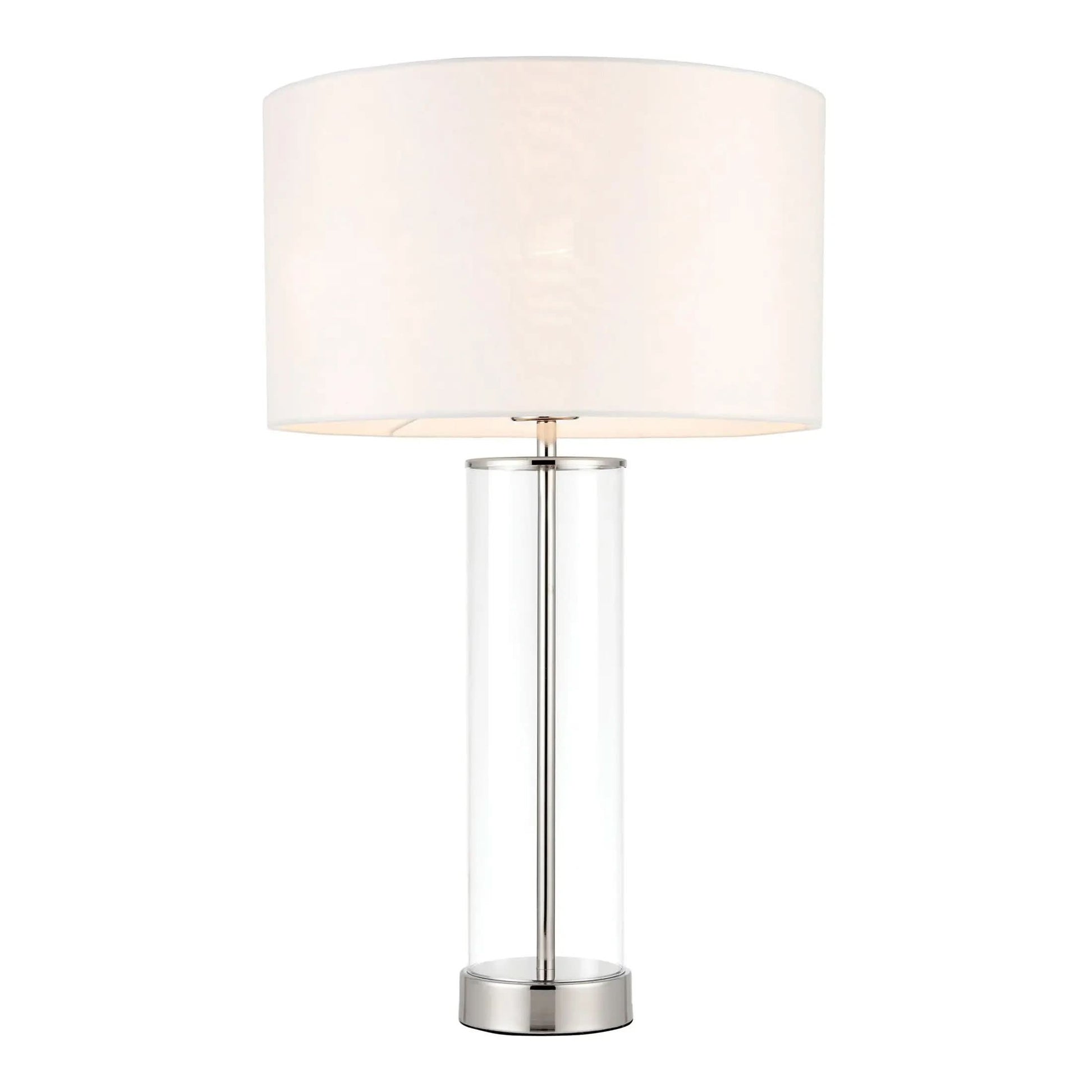 Lessara Table Lamp Bright Nickel   Nicholas John Interiors