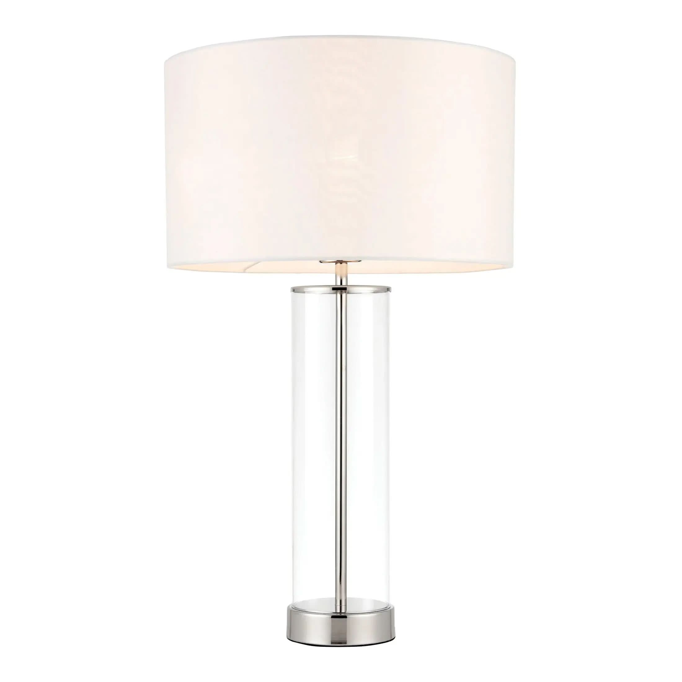 Lessara Table Lamp Bright Nickel   Nicholas John Interiors