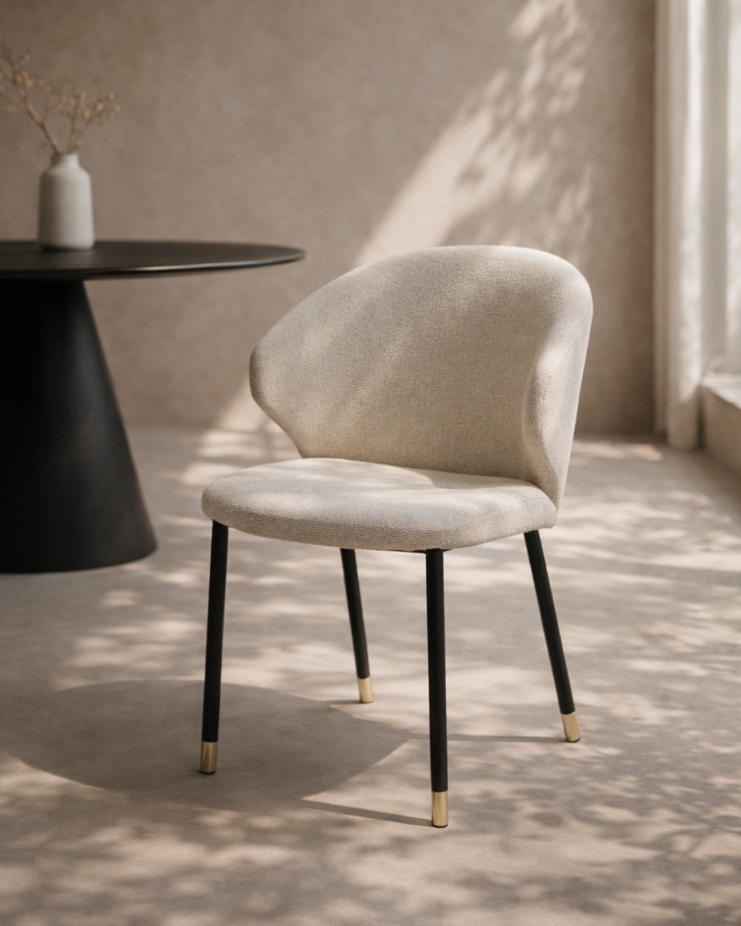 Tommy Franks Lexy Dining Chair in Warwick Bodhi Linen   Nicholas John Interiors