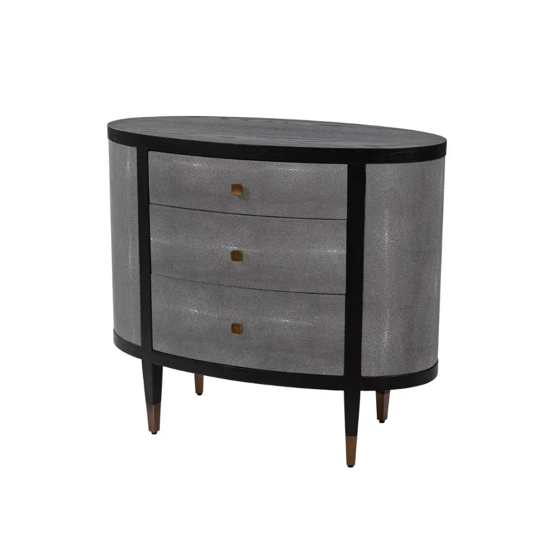 Limoges Faux Shagreen 3 Drawer Accent Chest by Mindy Brownes Consoles & Sideboards