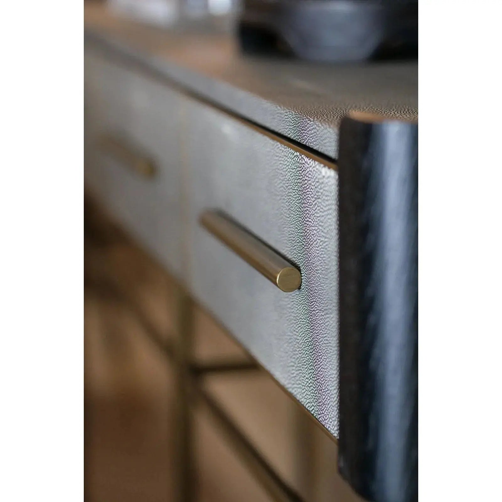 Limoges Faux Shagreen Console Table by Mindy Brownes Consoles & Sideboards