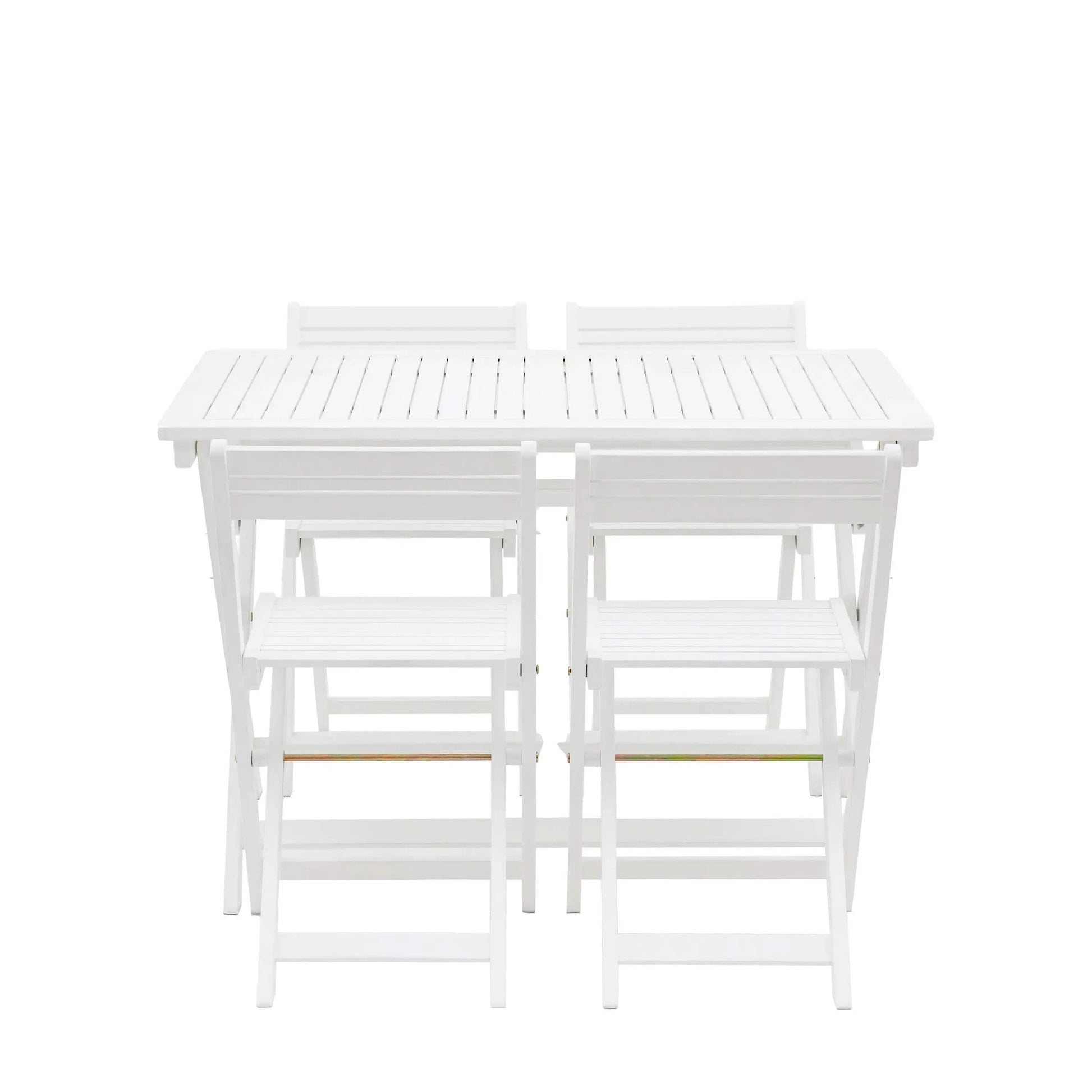 Lindora White Folding Dining Set   Nicholas John Interiors