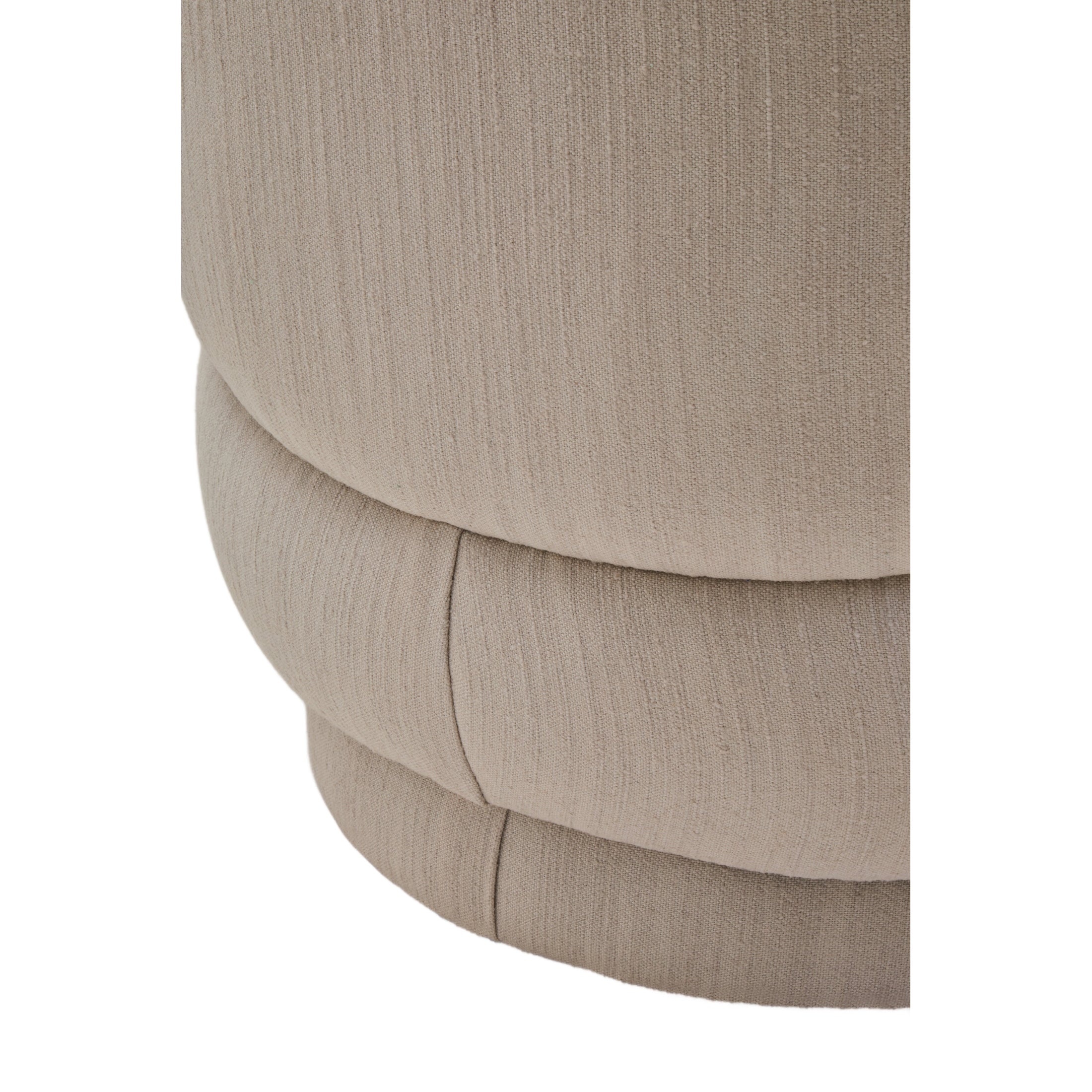 Lior Ivory Linen Curved Chair  Nicholas John Interiors