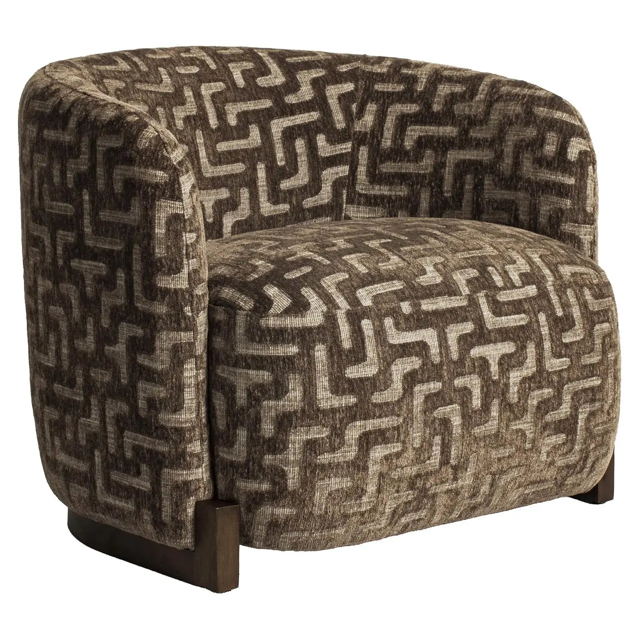 Richmond Interiors Hannah Brown Labyrinth Lounge Chair   Nicholas John Interiors