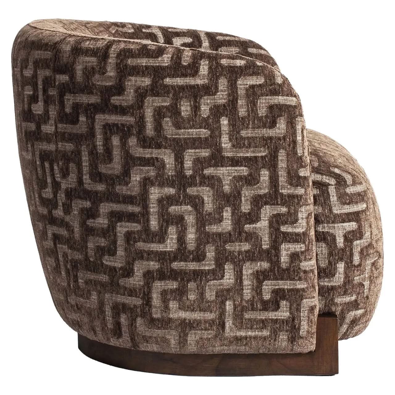 Richmond Interiors Hannah Brown Labyrinth Lounge Chair   Nicholas John Interiors