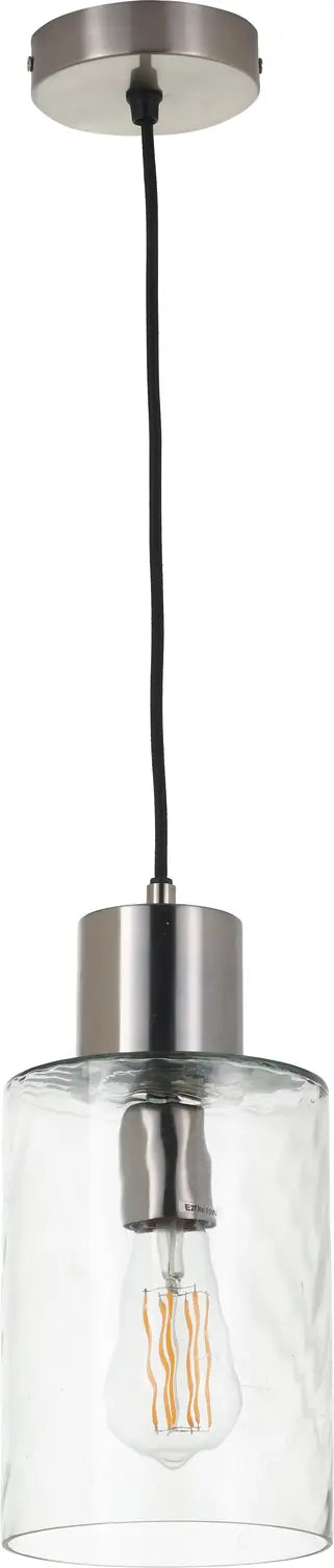 Loxley Ripple Effect Clear Glass Pendant   Nicholas John Interiors