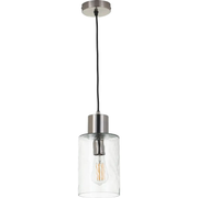 Loxley Ripple Effect Clear Glass Pendant   Nicholas John Interiors
