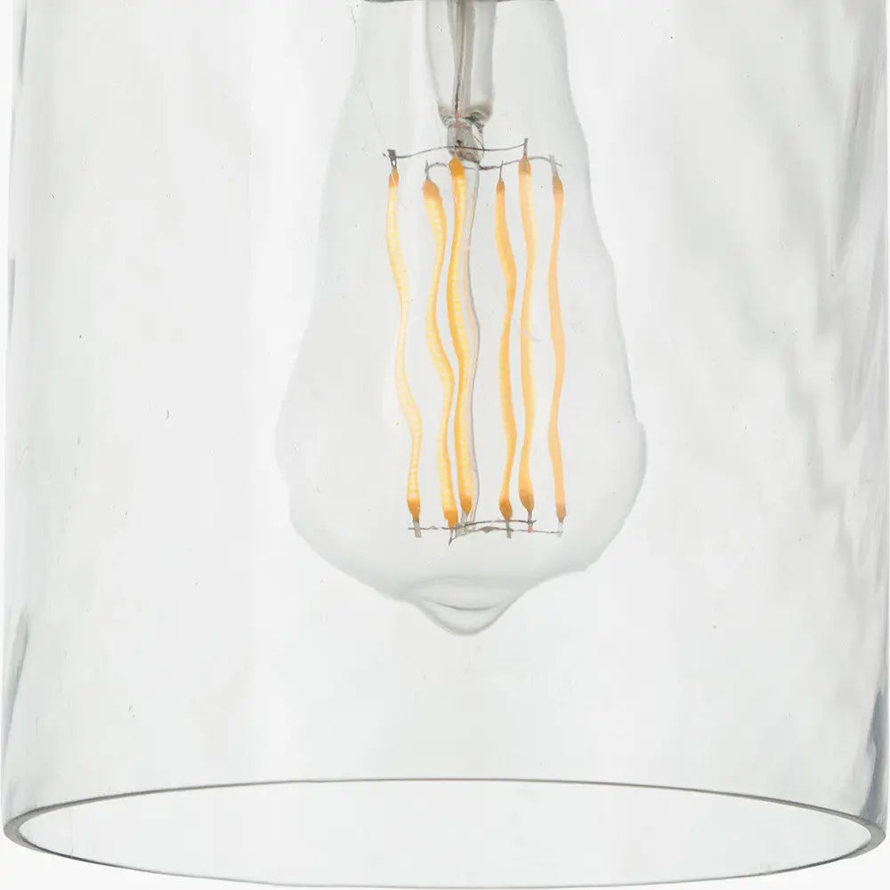 Loxley Ripple Effect Clear Glass Pendant   Nicholas John Interiors