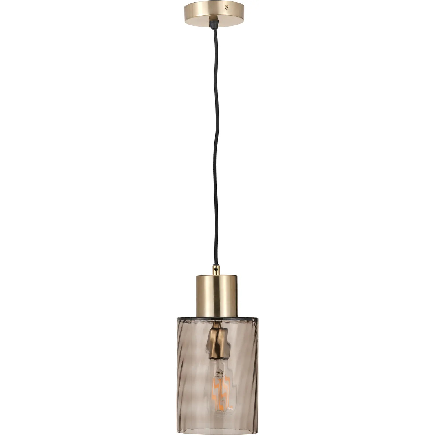 Loxley Ripple Effect Light Brown Glass Pendant   Nicholas John Interiors