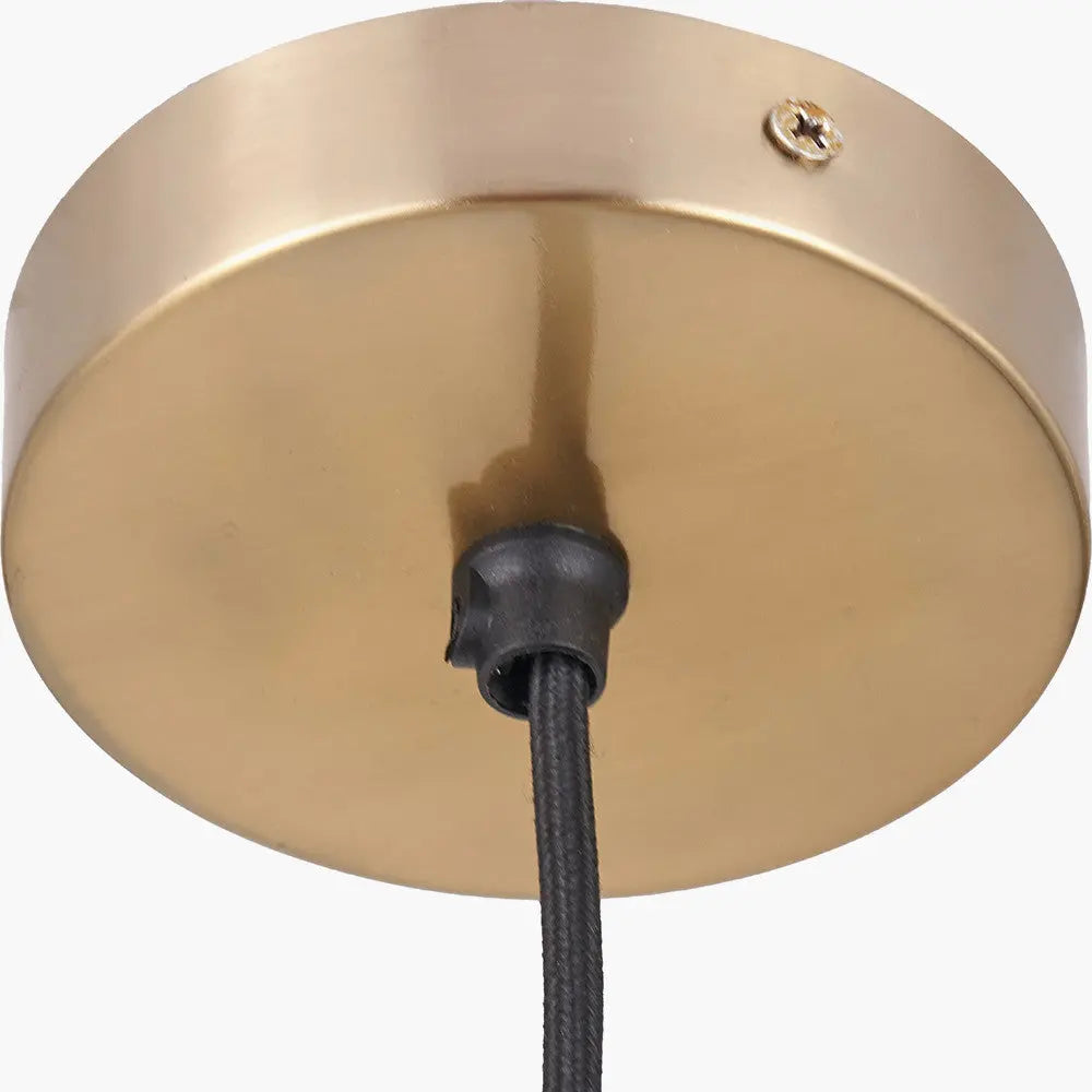 Loxley Ripple Effect Light Brown Glass Pendant   Nicholas John Interiors