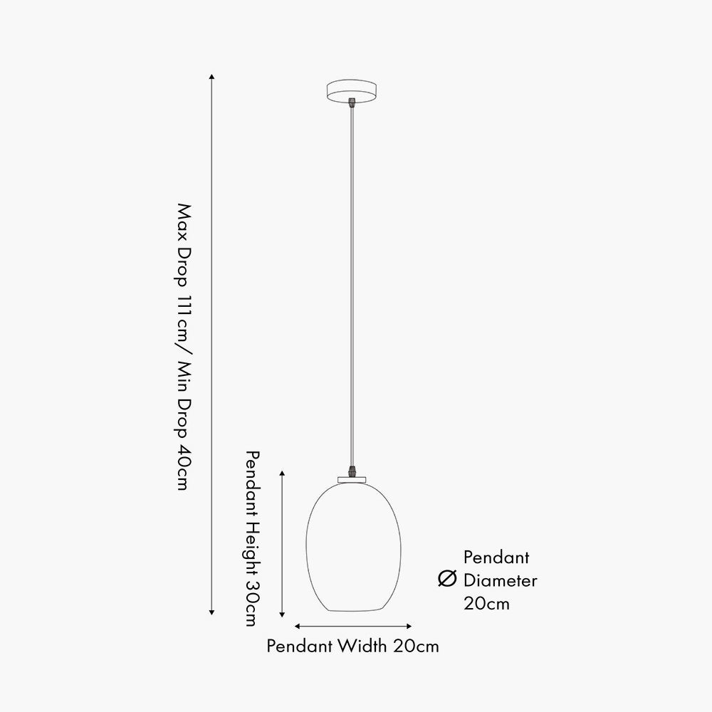 Lucien Tortoiseshell Egg Glass Pendant  Nicholas John Interiors