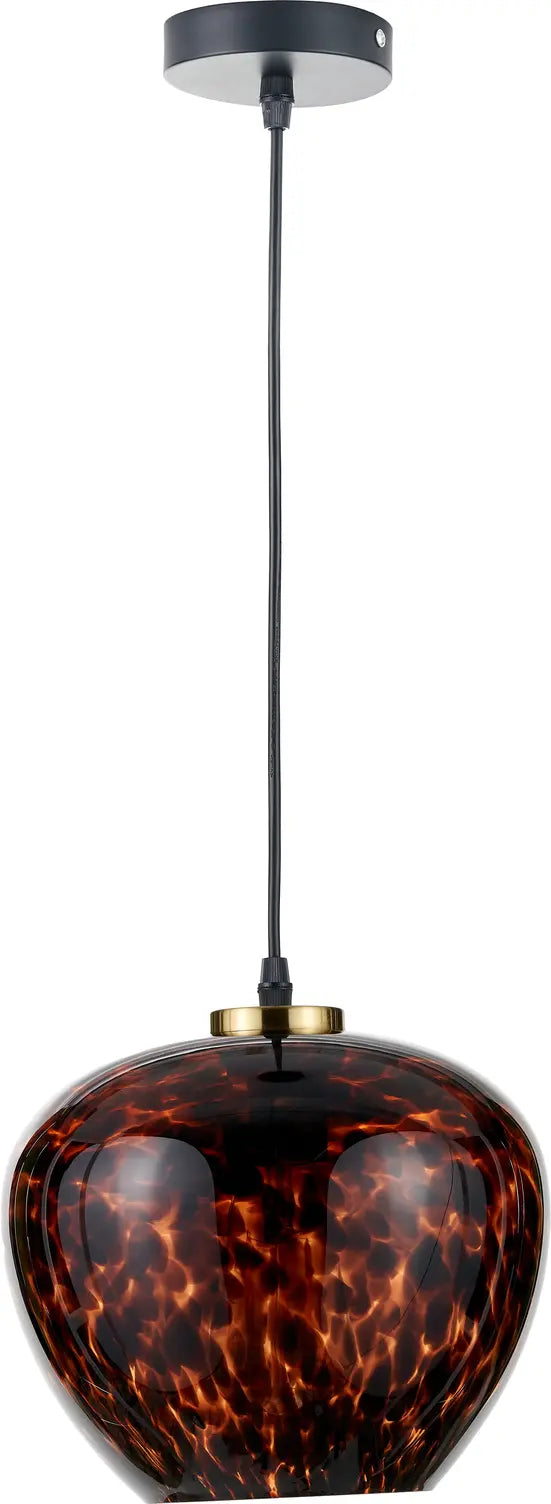 Lucien Tortoiseshell Glass Pendant  Nicholas John Interiors