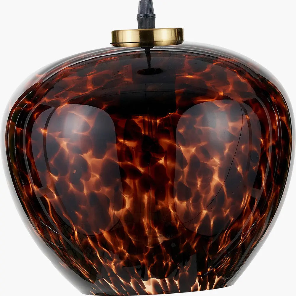Lucien Tortoiseshell Glass Pendant  Nicholas John Interiors