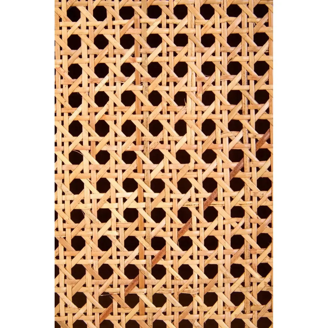 Lynor 2 Door Natural Rattan And Oak Wardrobe   Nicholas John Interiors