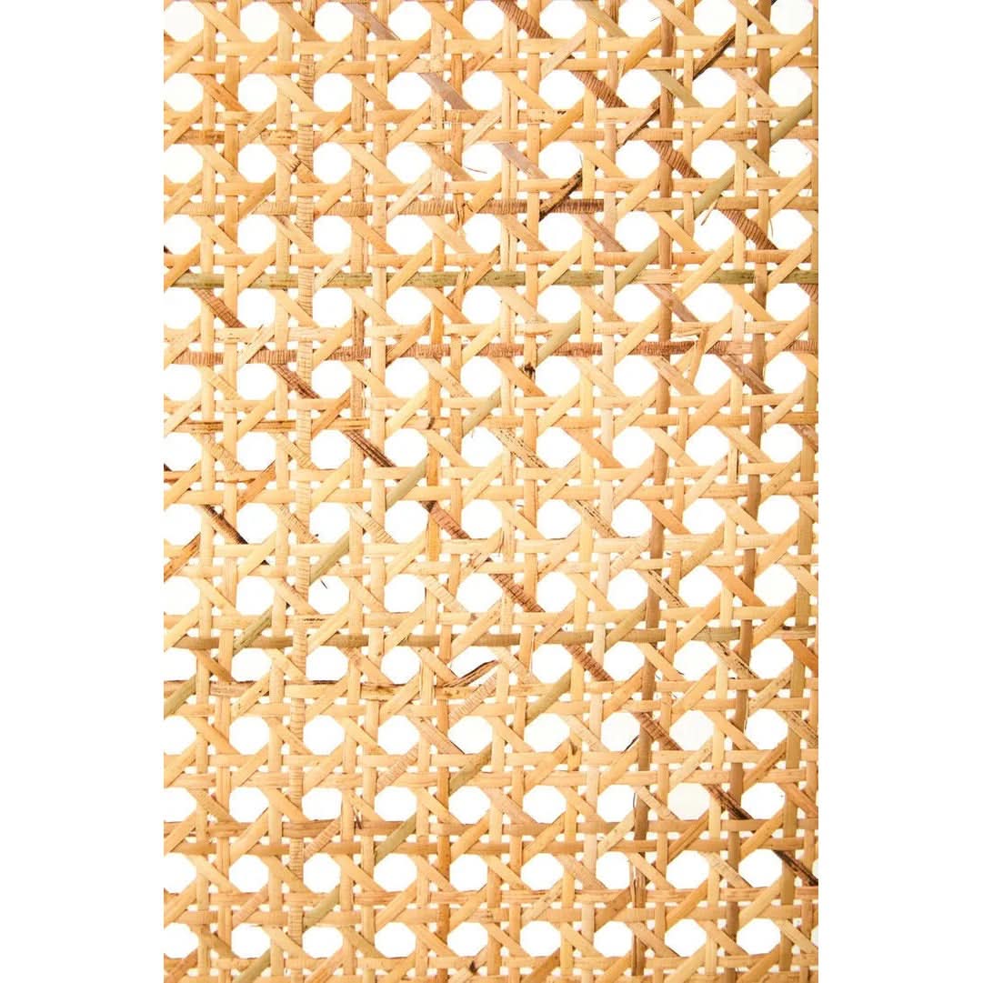 Lynor Natural Rattan And Oak Double Bed Headboard   Nicholas John Interiors