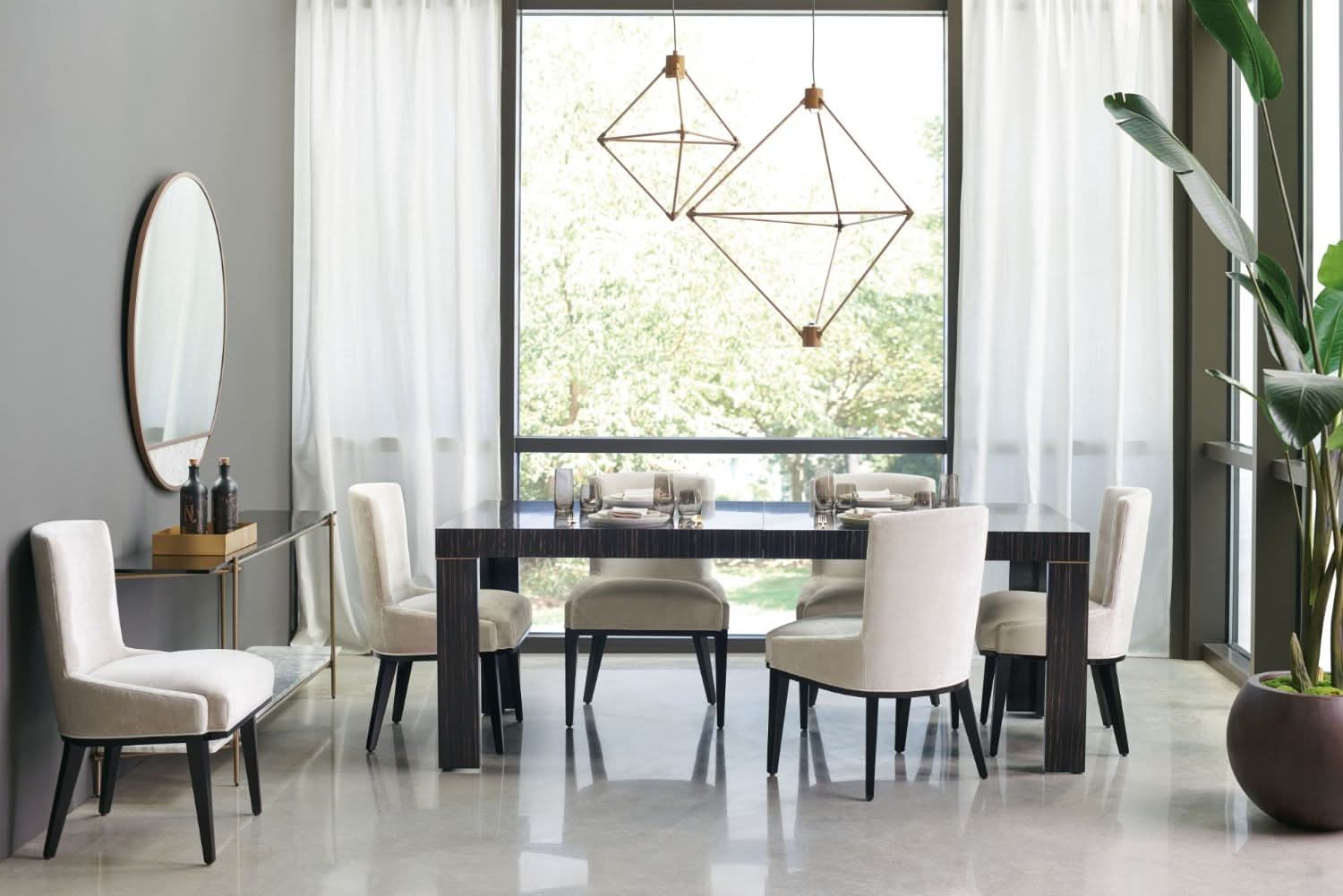 Caracole Edge Extending Dining Table - 203-260cm   Nicholas John Interiors