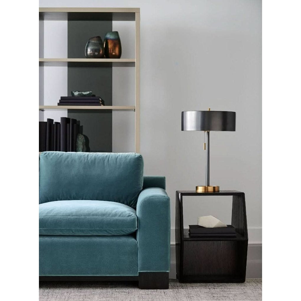 Caracole ReMix Hexagon End/Coffee Table in Black   Nicholas John Interiors