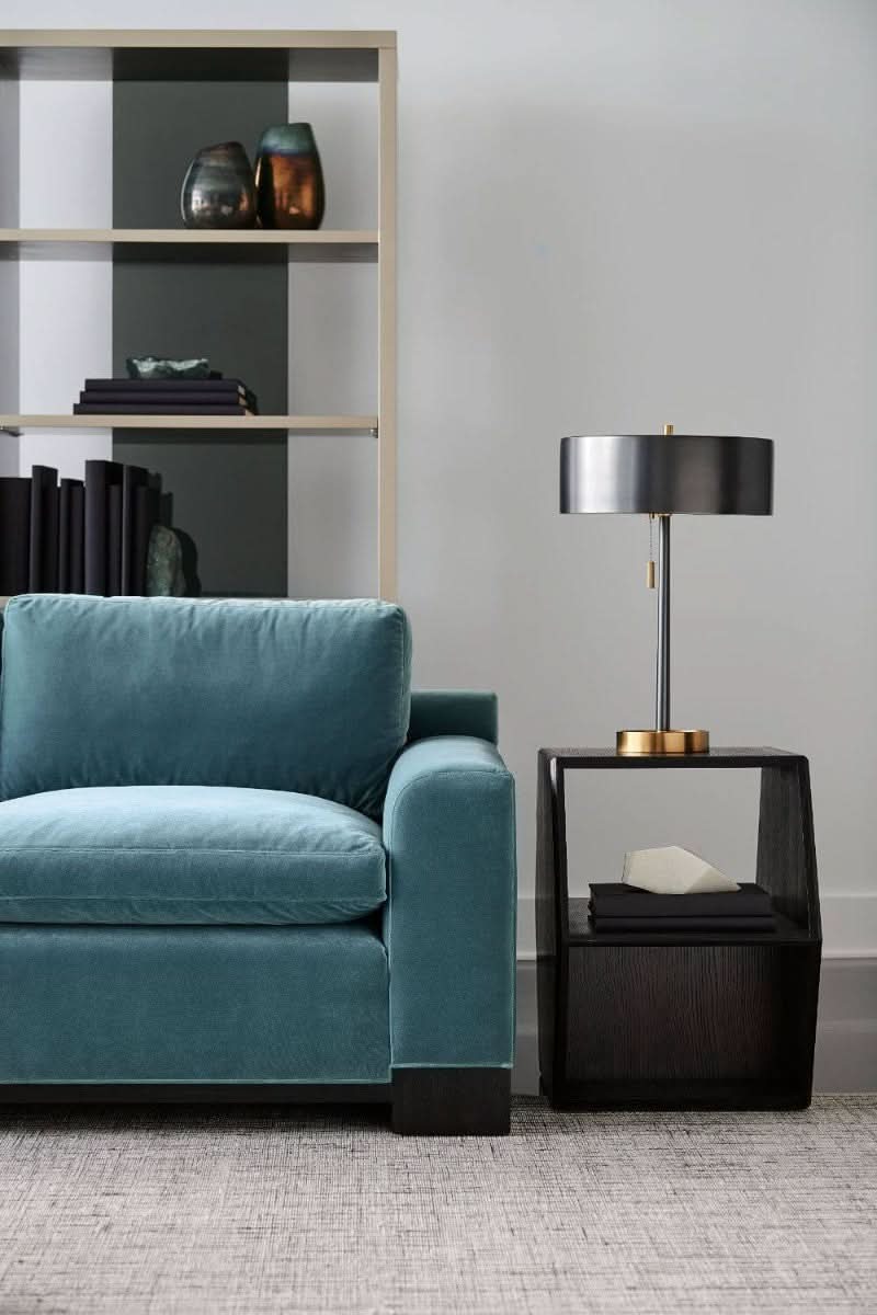 Caracole ReMix Hexagon End/Coffee Table in Black   Nicholas John Interiors