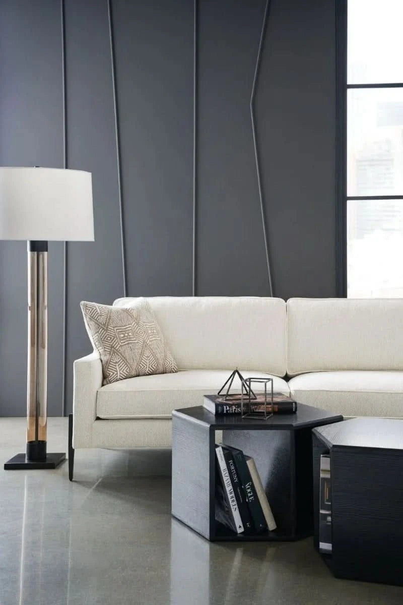Caracole ReMix Hexagon End/Coffee Table in Black   Nicholas John Interiors