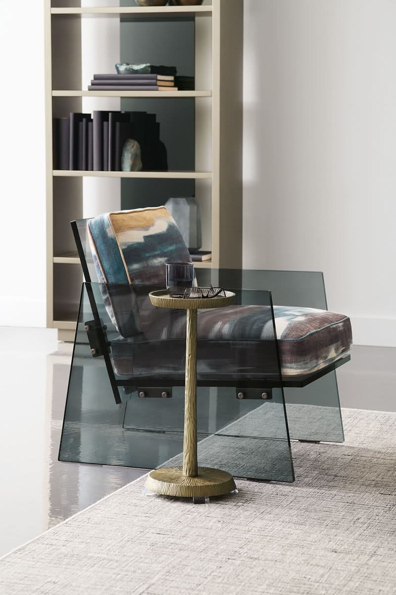 Caracole ReMix Metal Spot Table   Nicholas John Interiors