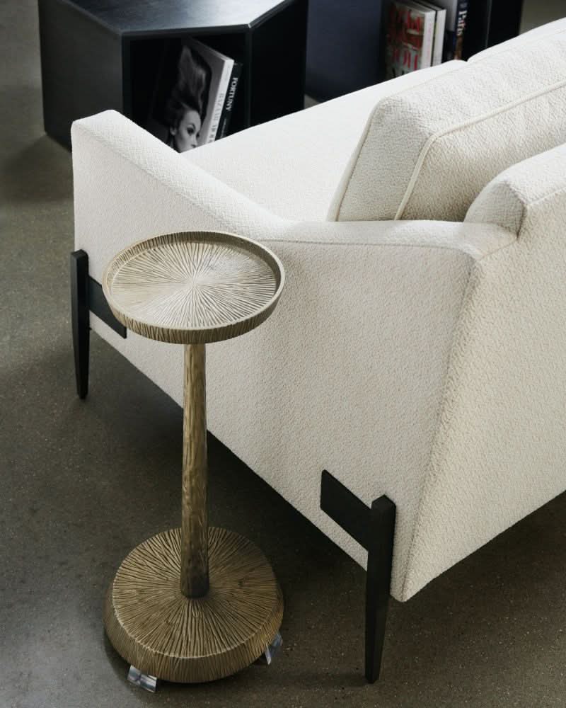 Caracole ReMix Metal Spot Table   Nicholas John Interiors