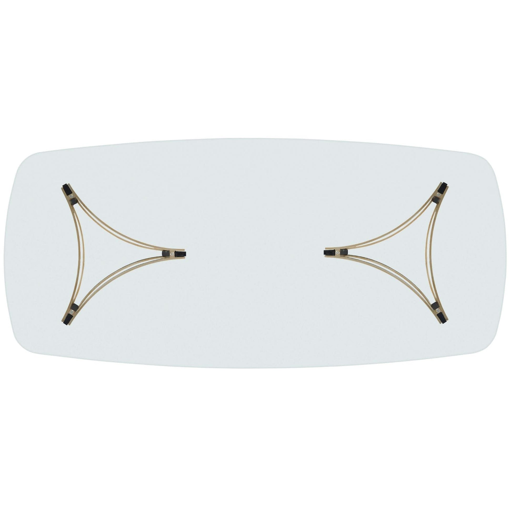 Caracole ReMix Double Pedestal Glass Top Table - 269cm   Nicholas John Interiors