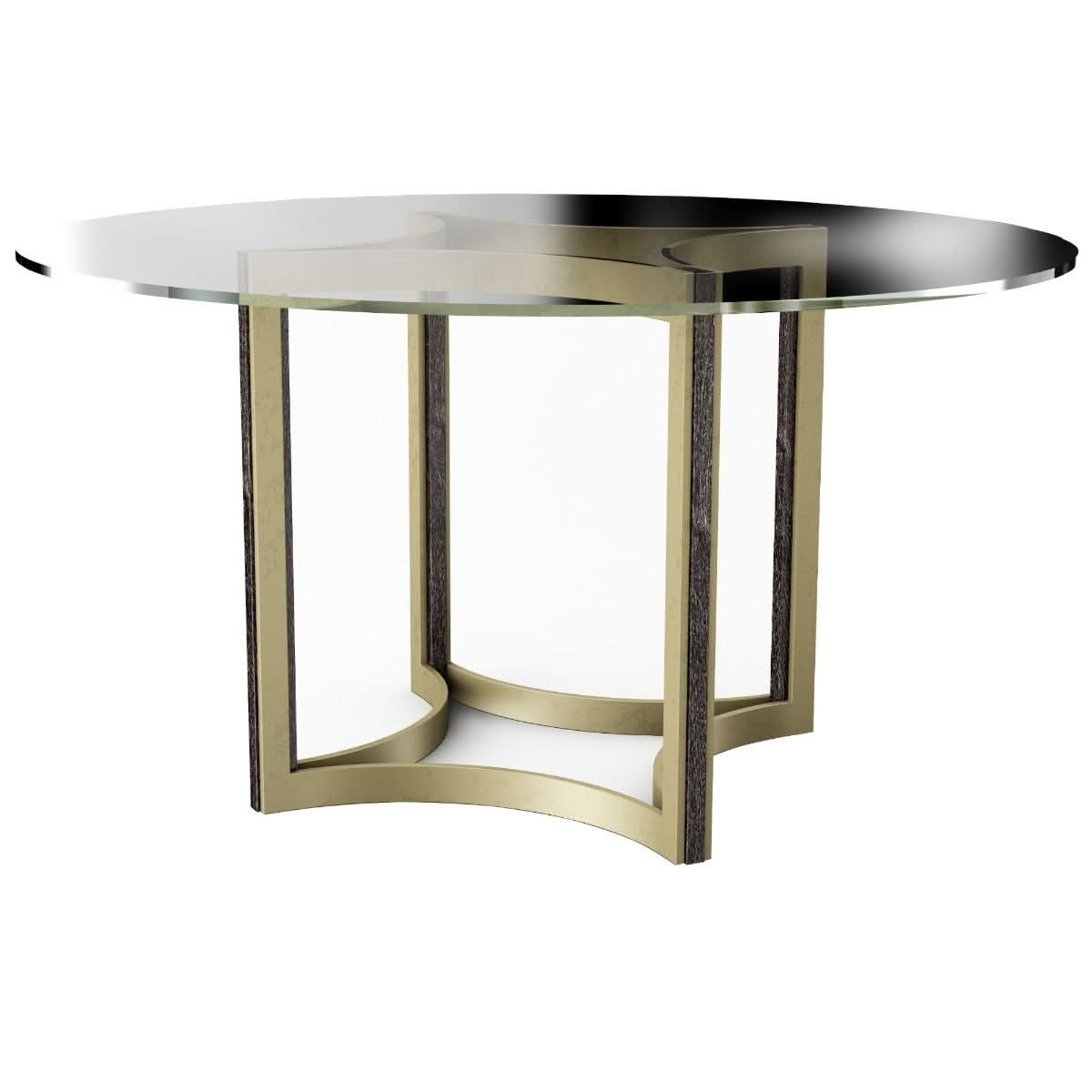 Caracole ReMix Glass Top Table - 137cm   Nicholas John Interiors