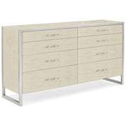 Caracole ReMix Double Dresser in Pearl   Nicholas John Interiors