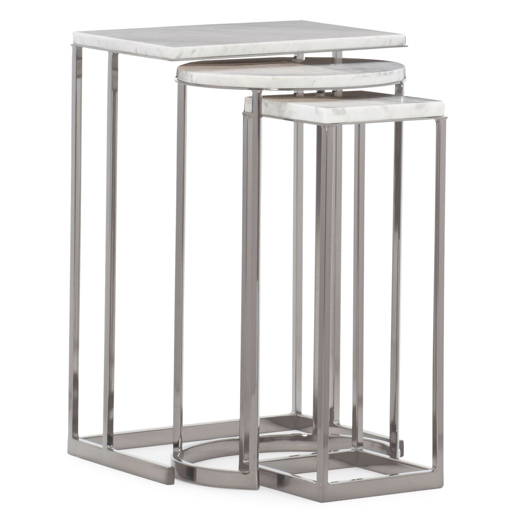 Caracole Exposition Nesting End Tables   Nicholas John Interiors