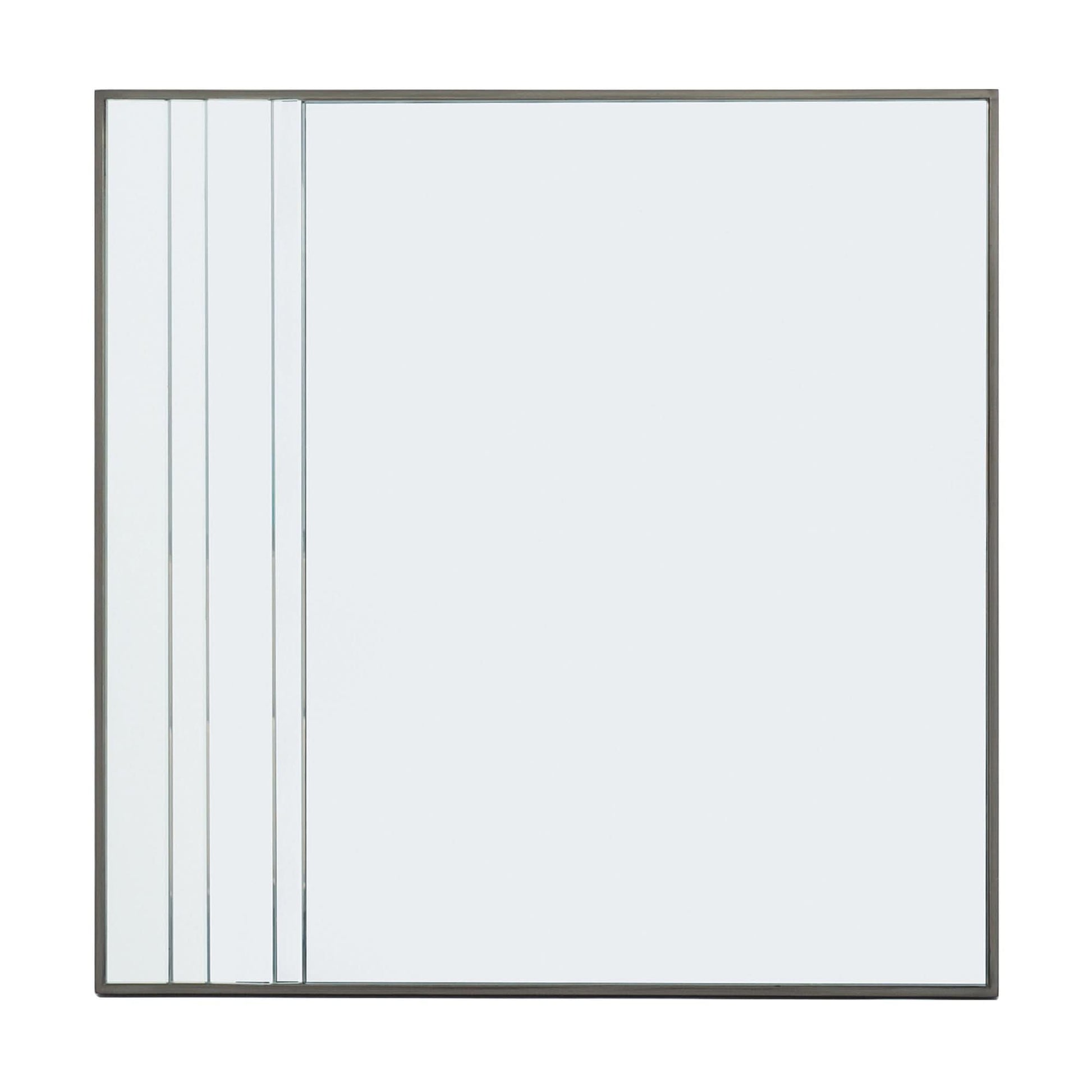 Caracole Repetition Square Mirror in London Fog   Nicholas John Interiors