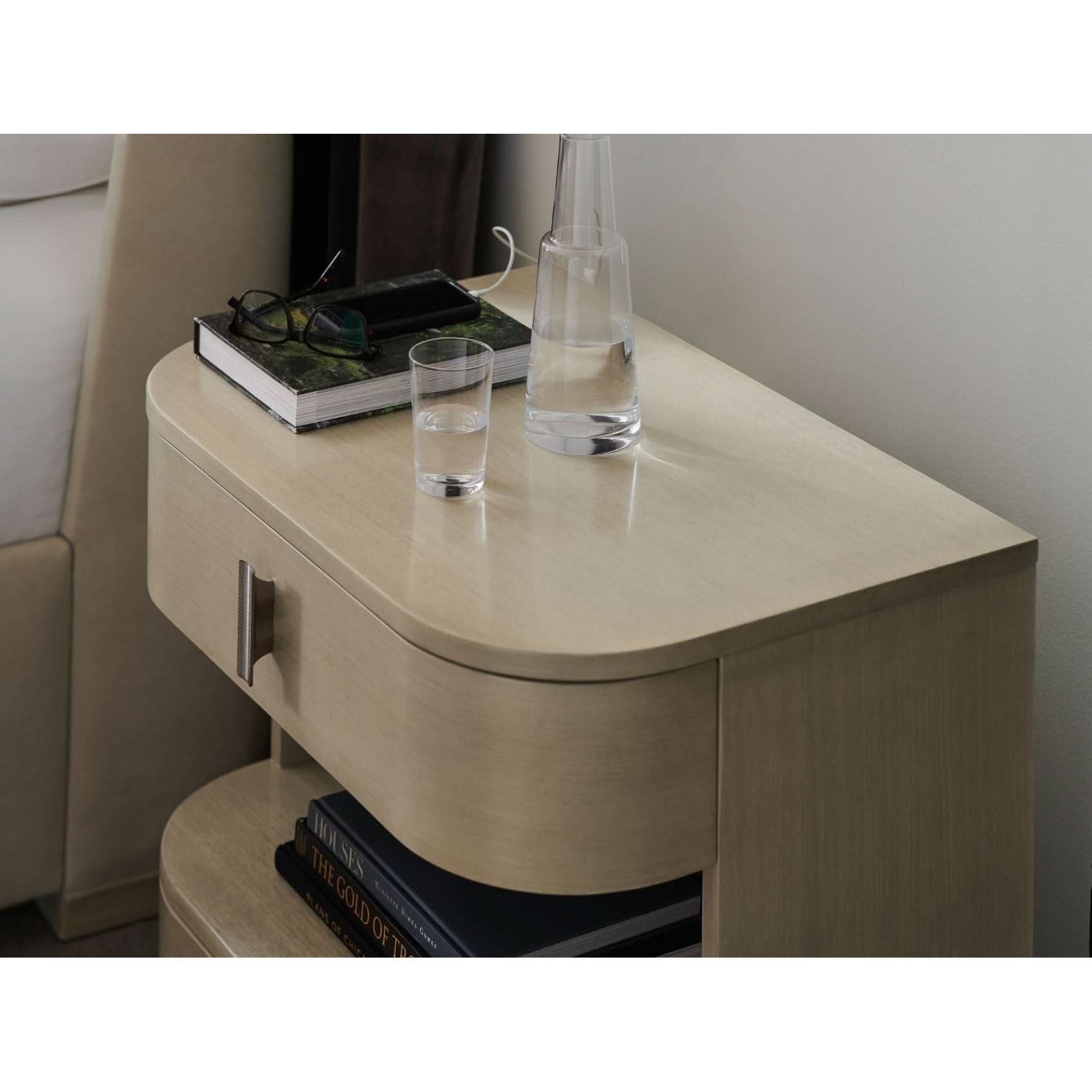 Caracole Da Vita Open Bedside Table   Nicholas John Interiors