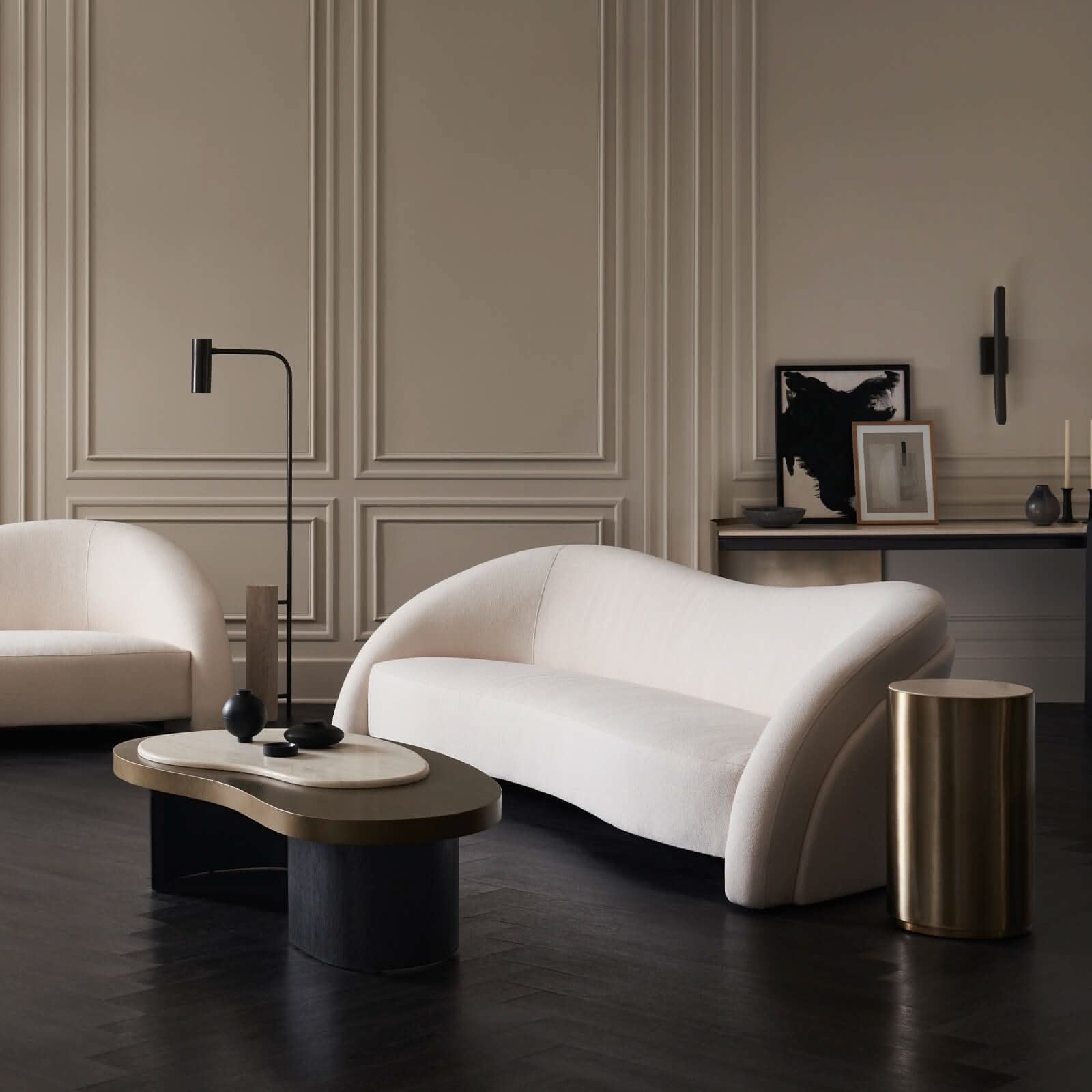 Caracole Contrast Light Spot Table   Nicholas John Interiors