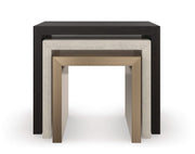 Caracole Contrast Nesting Table   Nicholas John Interiors