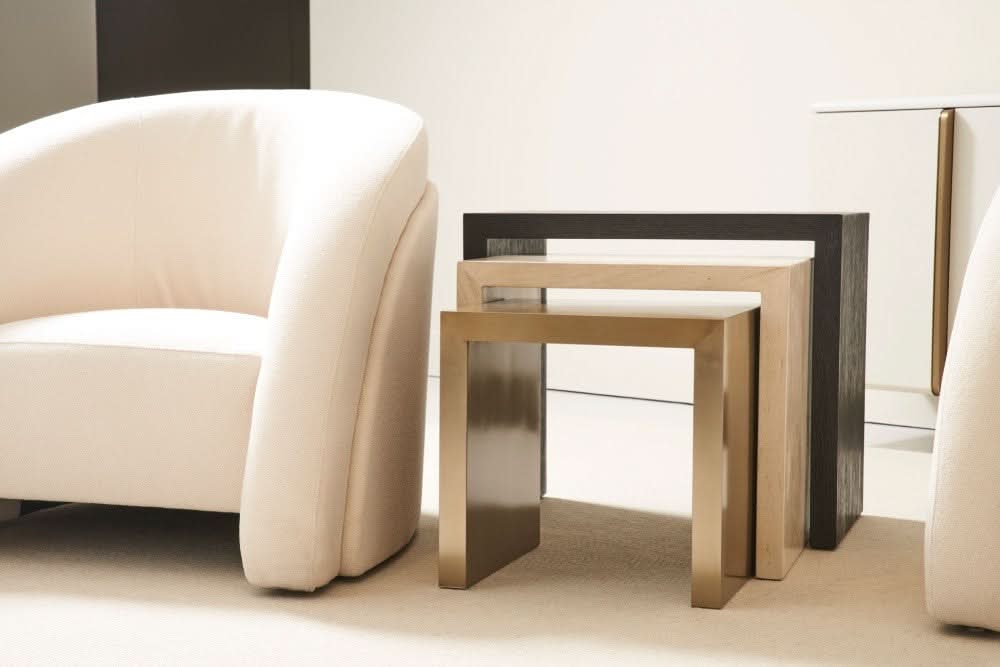 Caracole Contrast Nesting Table   Nicholas John Interiors