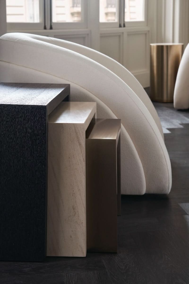 Caracole Contrast Nesting Table   Nicholas John Interiors